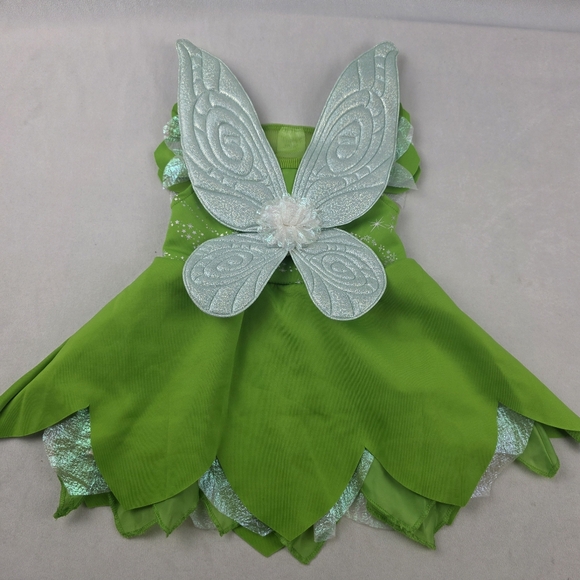 Disney Tinkerbell Toddler Fairy Costume With Removable Wings Size 12-18 Months - Picture 5 of 6
